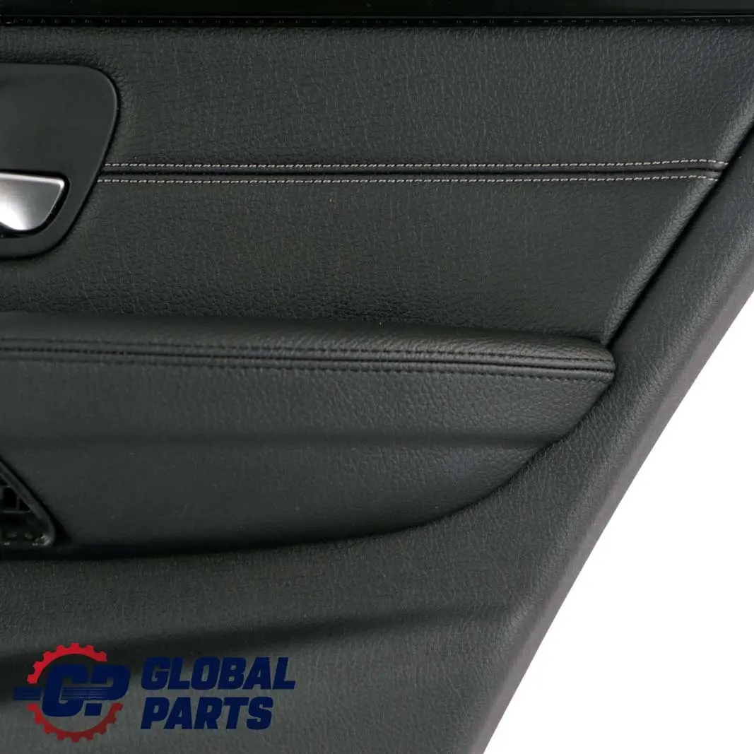 BMW 3 Series F30 F31 Rear Right O/S Door Card Lining Panel Leather Black Oyster