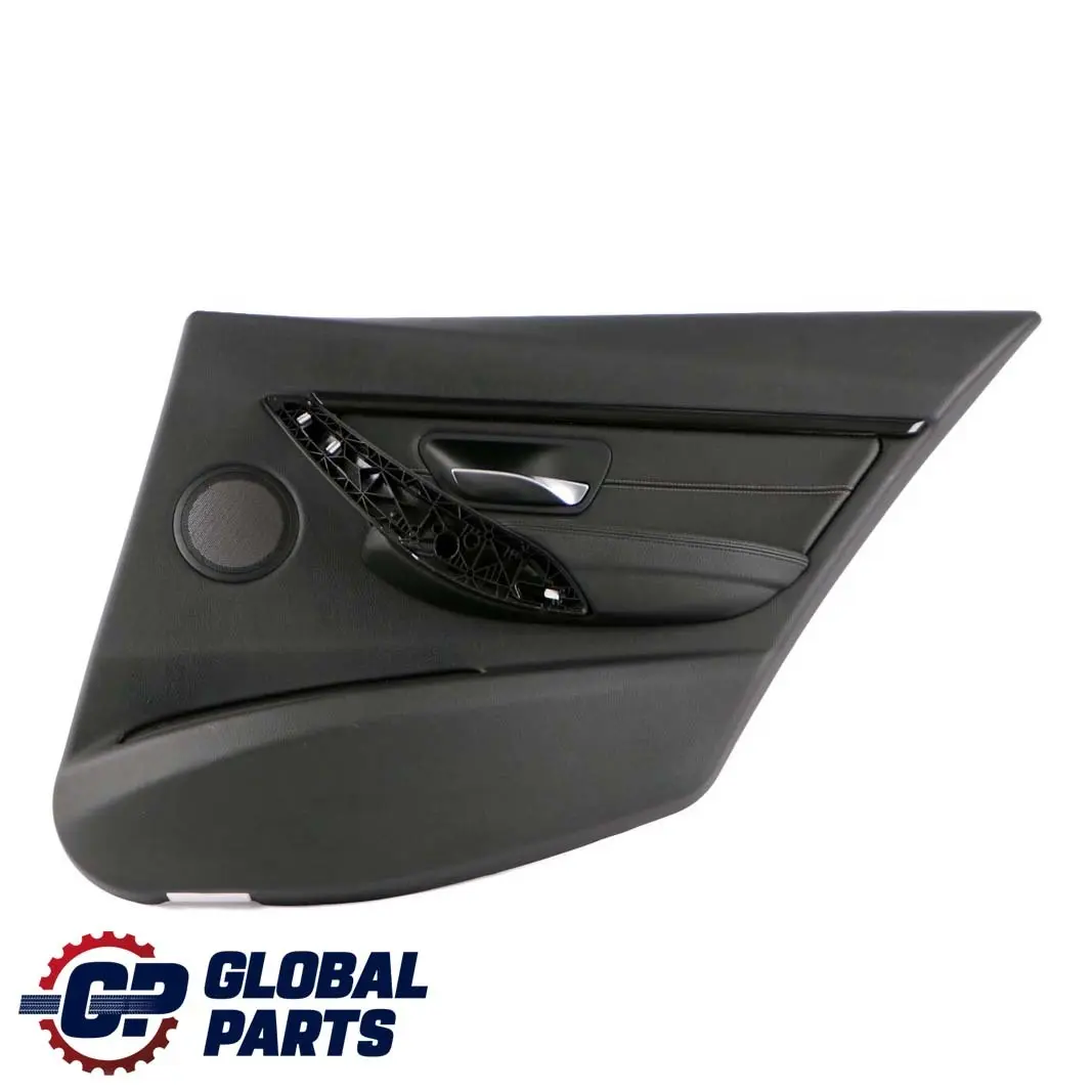 BMW 3 Series F30 F31 Rear Right O/S Door Card Lining Panel Leather Black Oyster