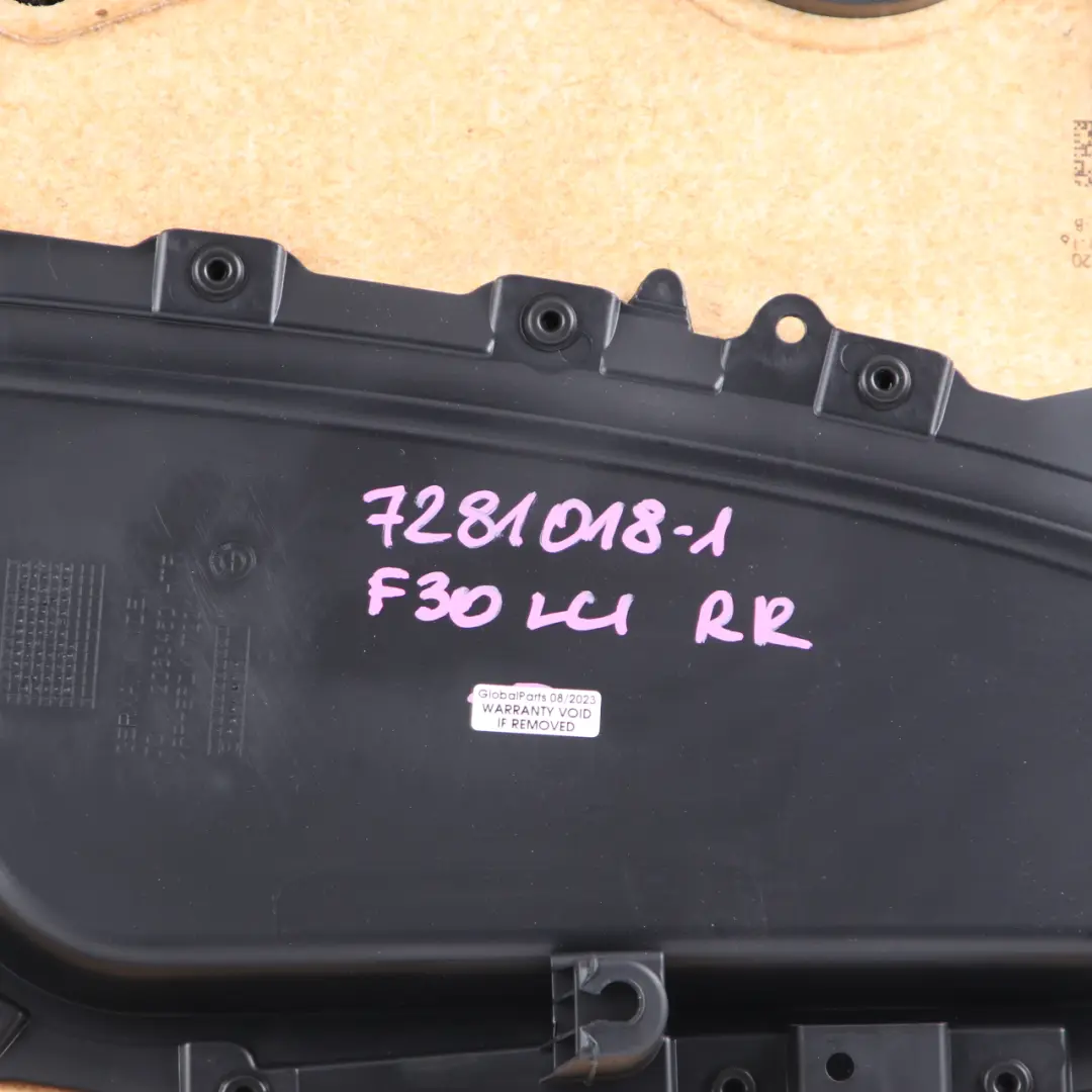 BMW F30 F31 Door Card Rear Right O/S Door Lining Panel Leather Dakota Black