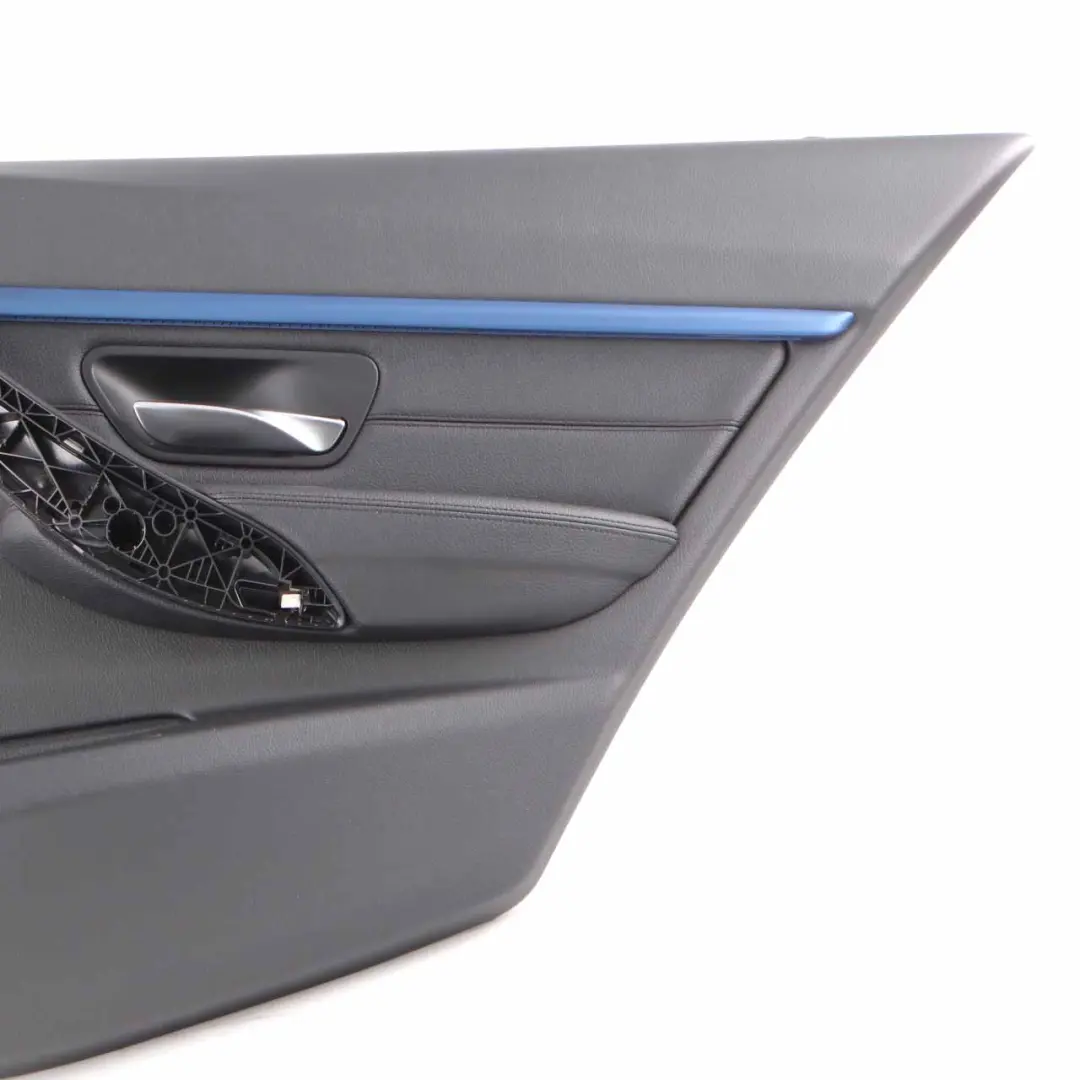 BMW F30 F31 Door Card Rear Right O/S Door Lining Panel Leather Dakota Black