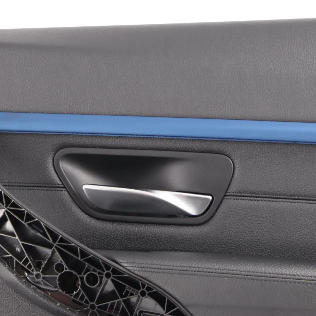 BMW F30 F31 Door Card Rear Right O/S Door Lining Panel Leather Dakota Black