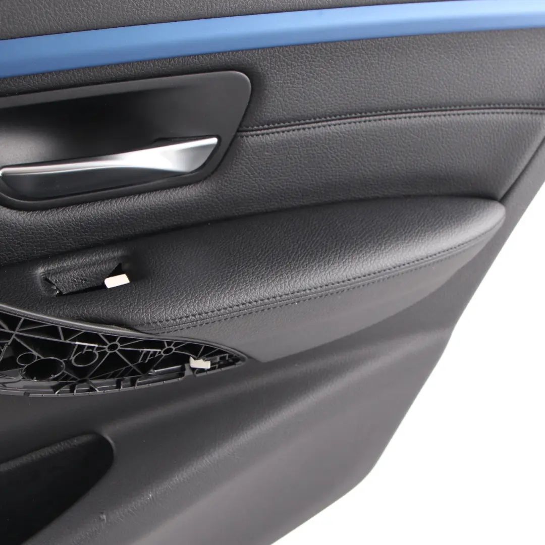 BMW F30 F31 Door Card Rear Right O/S Door Lining Panel Leather Dakota Black