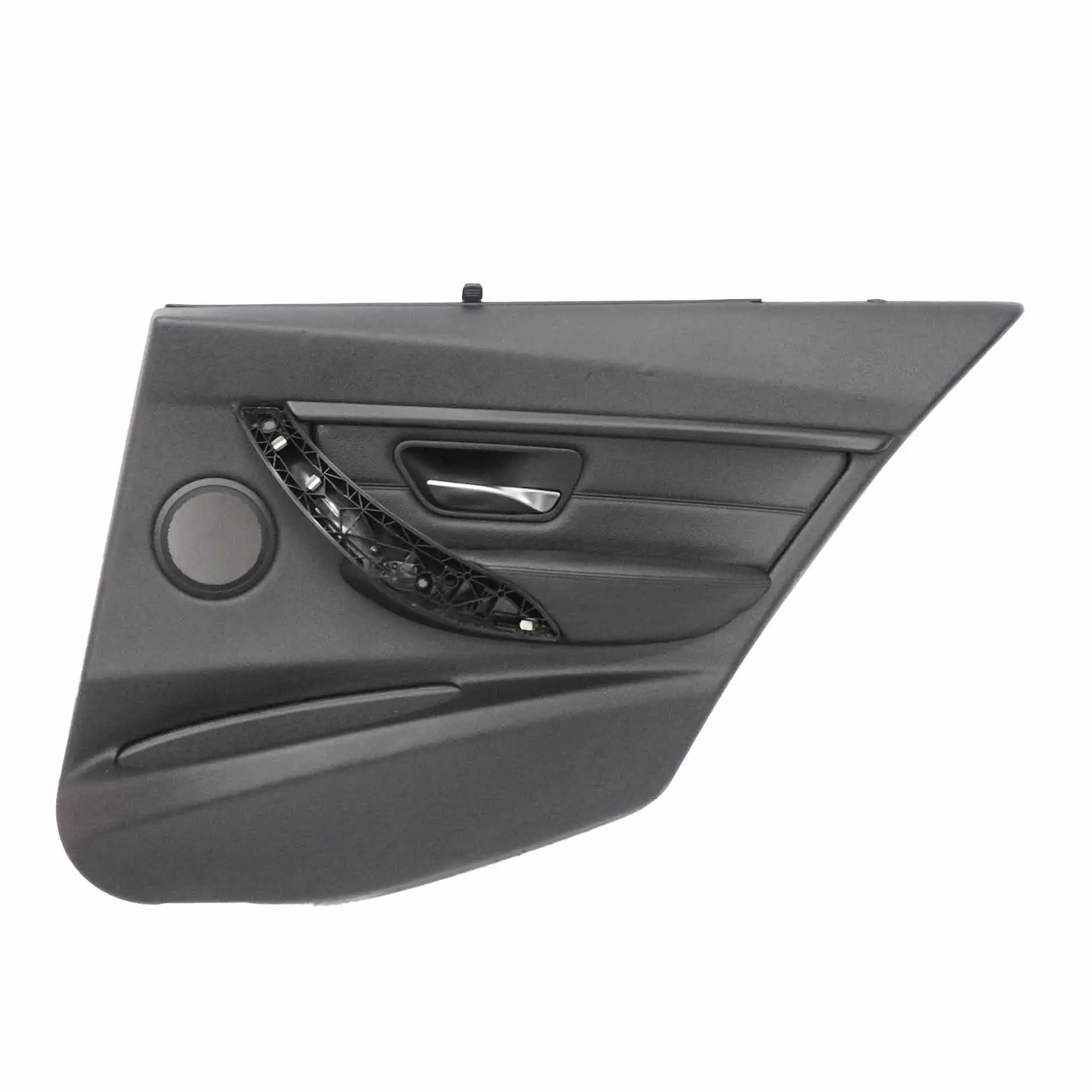 BMW F30 Tarjeta de Puerta Trasera Derecha O/S Forro Panel Persiana Negro Cuero