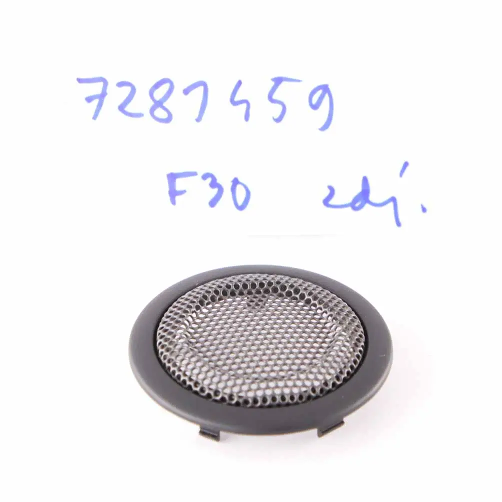 BMW F30 F31 Cubre Altavoz Embellecedor Tarjeta Puerta Negro Trasero Izquierdo