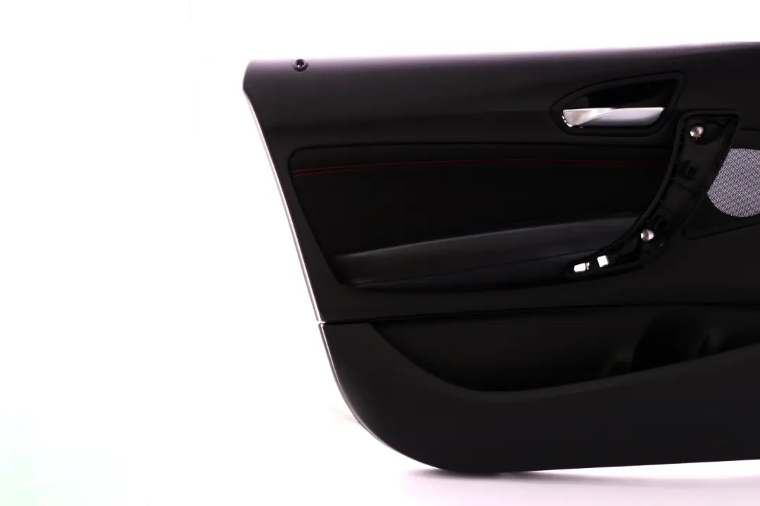 BMW 1 Series F20 Front Left N/S Door Lining Card Cloth Fabric Black Red