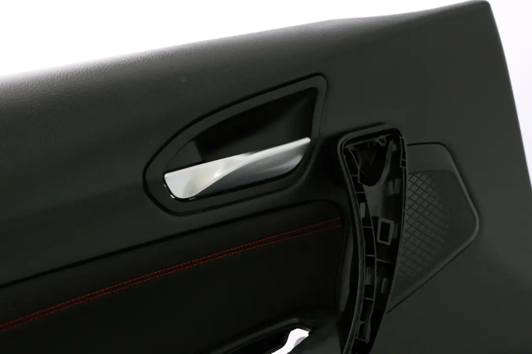 BMW 1 Series F20 Front Left N/S Door Lining Card Cloth Fabric Black Red
