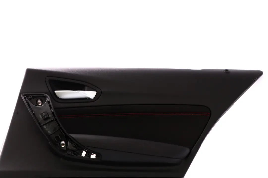 BMW F20 Rear Right O/S Door Lining Card Cloth Fabric Black Red