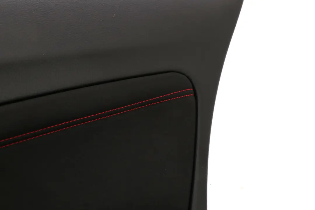 BMW F20 Rear Right O/S Door Lining Card Cloth Fabric Black Red