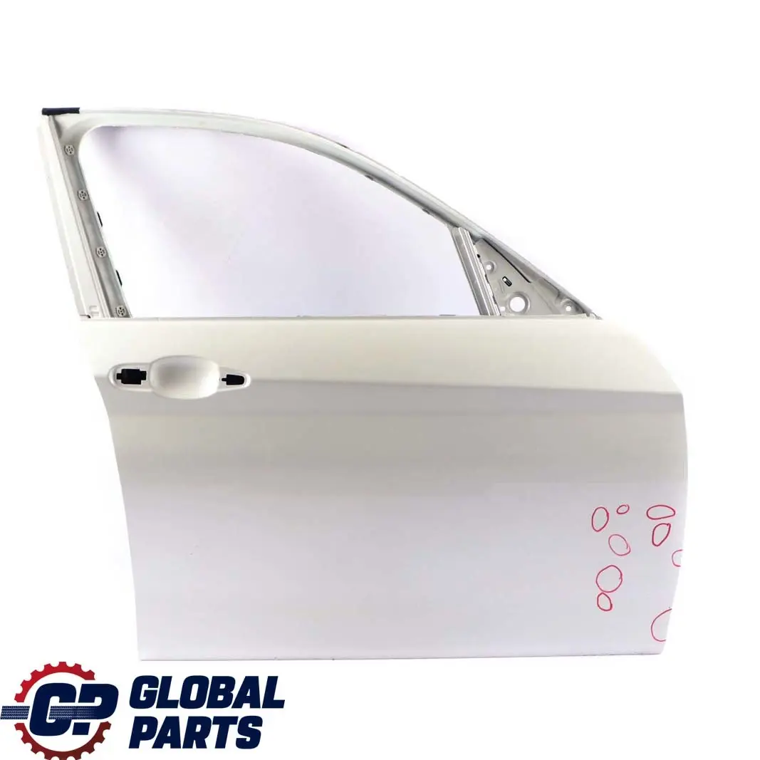 BMW 1 F20 Front Right Door O/S Mineralweiss Mineral White Metallic - A96