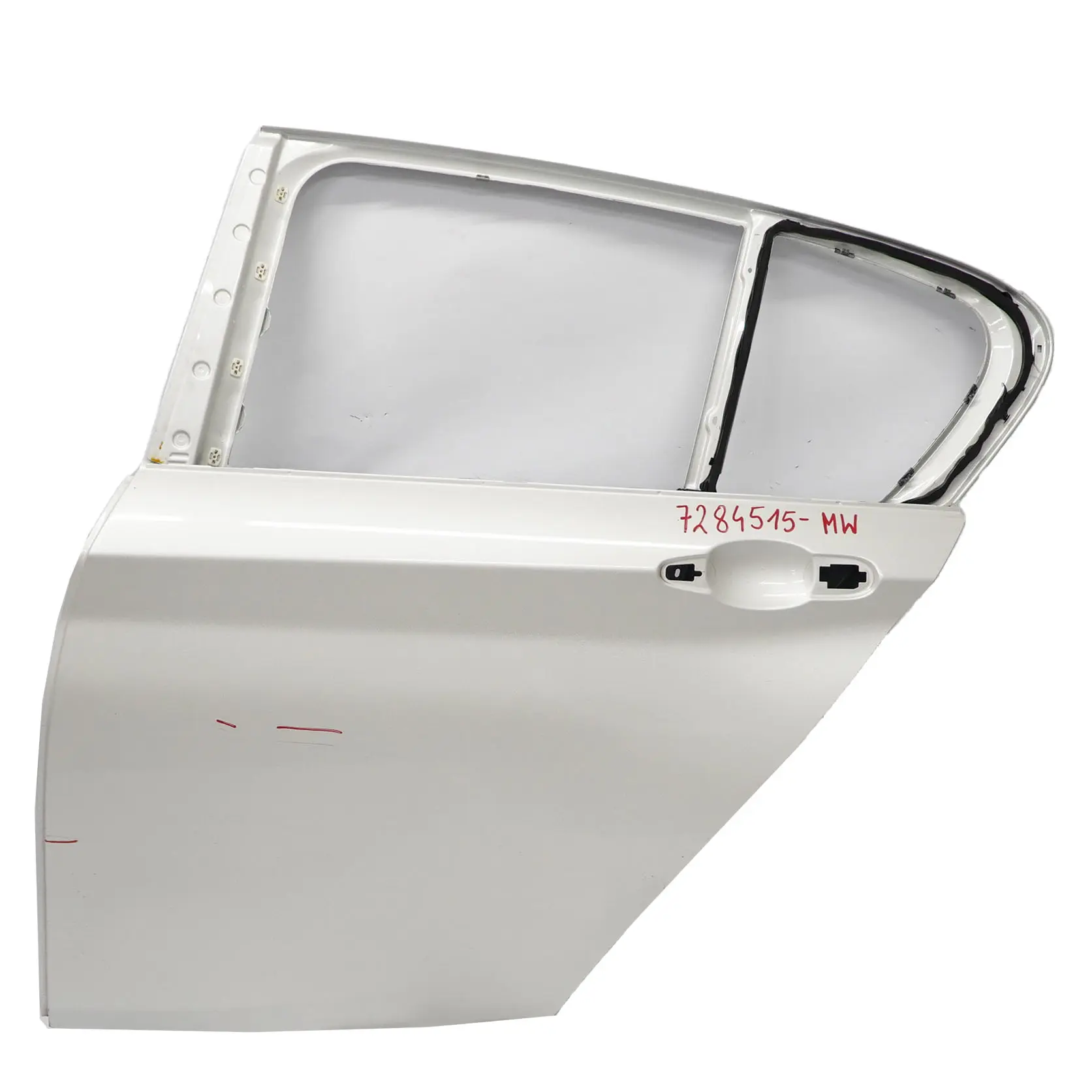 BMW F20 Rear Left Door N/S Mineralweiss White Metallic - A96