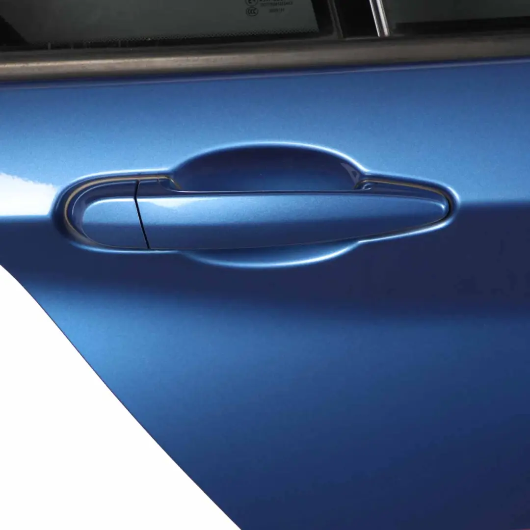 Door Rear Right O/S BMW F20 Estorilblau Estoril Blue II Metallic - B45