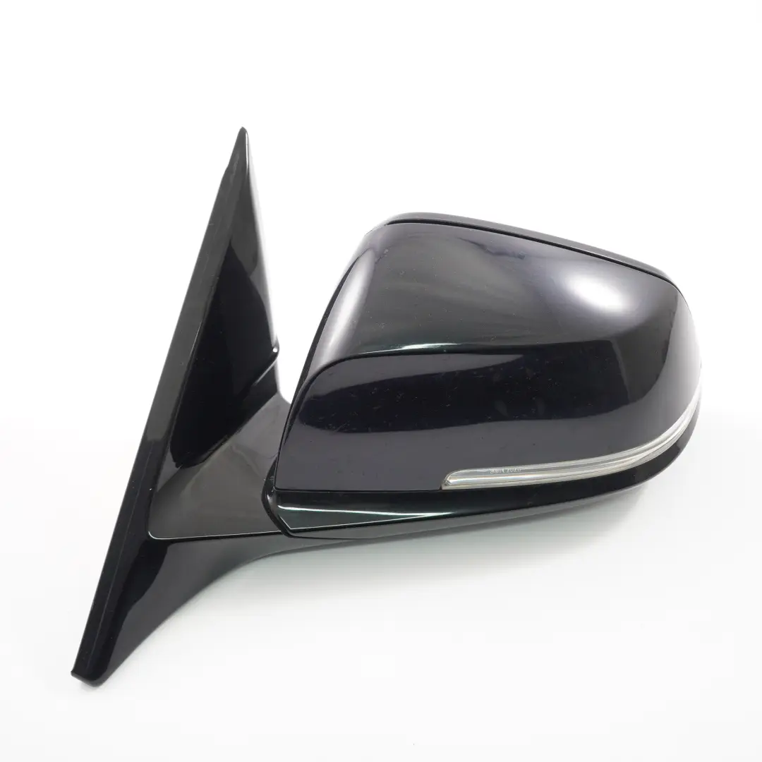  BMW F32 F36 Wing Mirror Heated Left N/S Auto Dip Carbon Black Metallic - 416