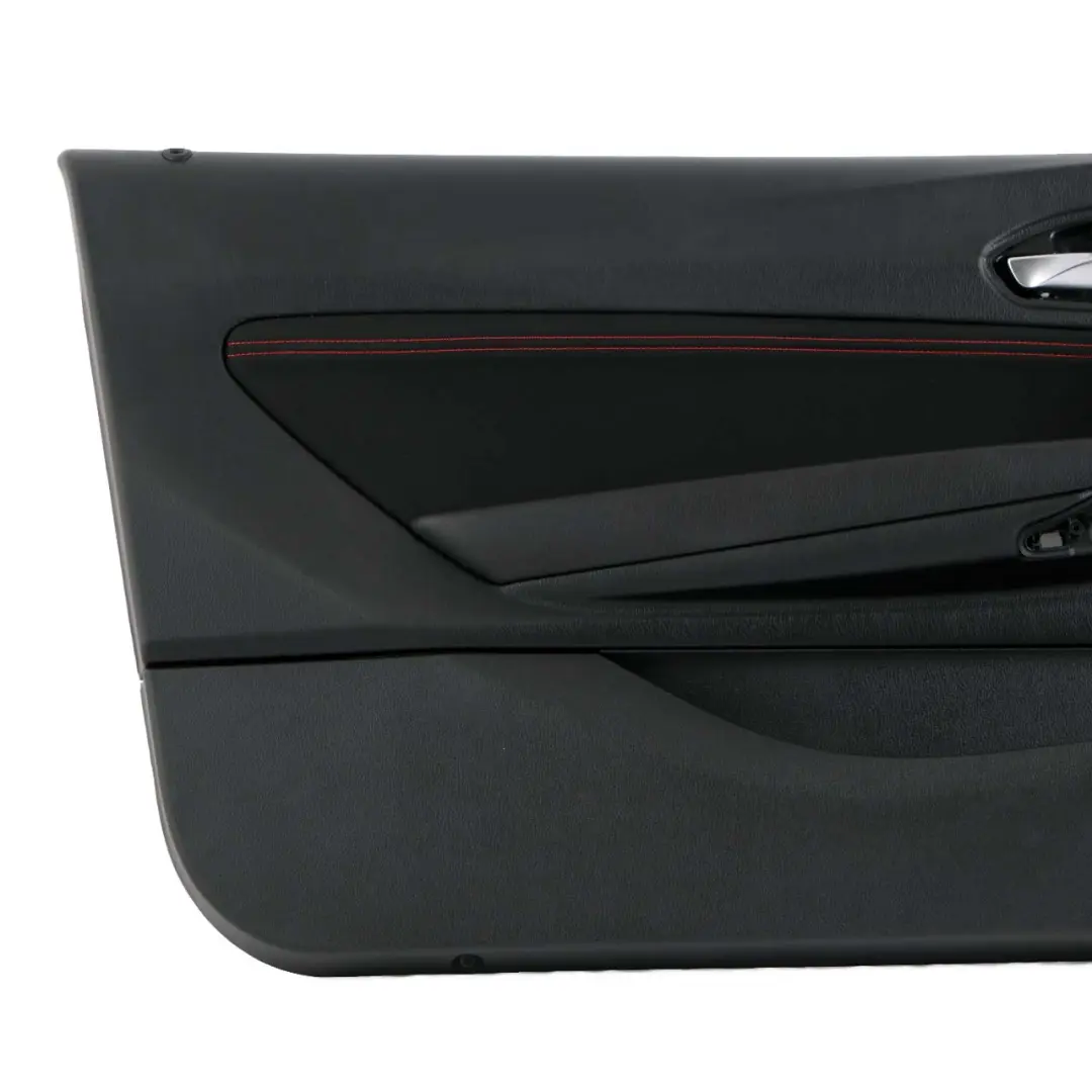 BMW 1 2 Series F21 F22 Front Left N/S Door Lining Card Cloth Anthracite Red