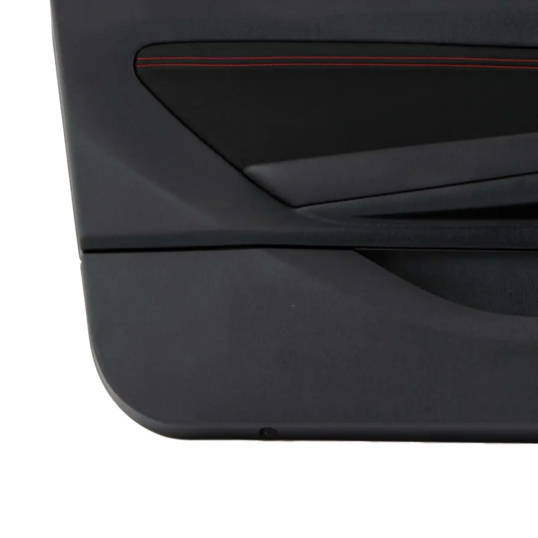 BMW 1 2 Series F21 F22 Front Left N/S Door Lining Card Cloth Anthracite Red