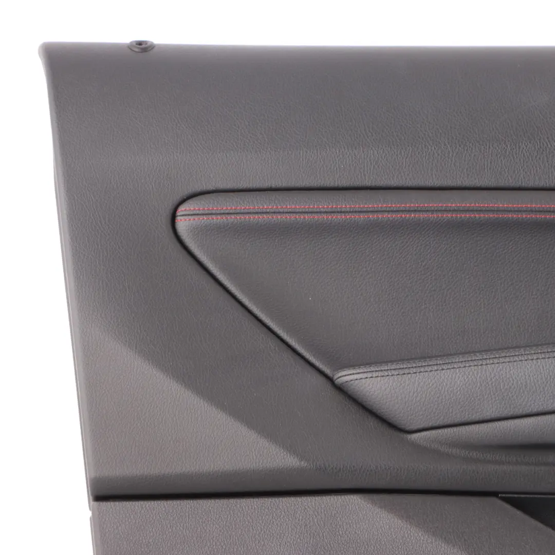 BMW F21 F22 Door Card Front Left N/S Trim Panel Lining Leather Black Red