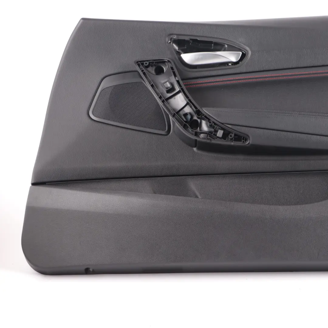BMW F21 F22 Door Card Front Right O/S Trim Panel Lining Leather Black Red