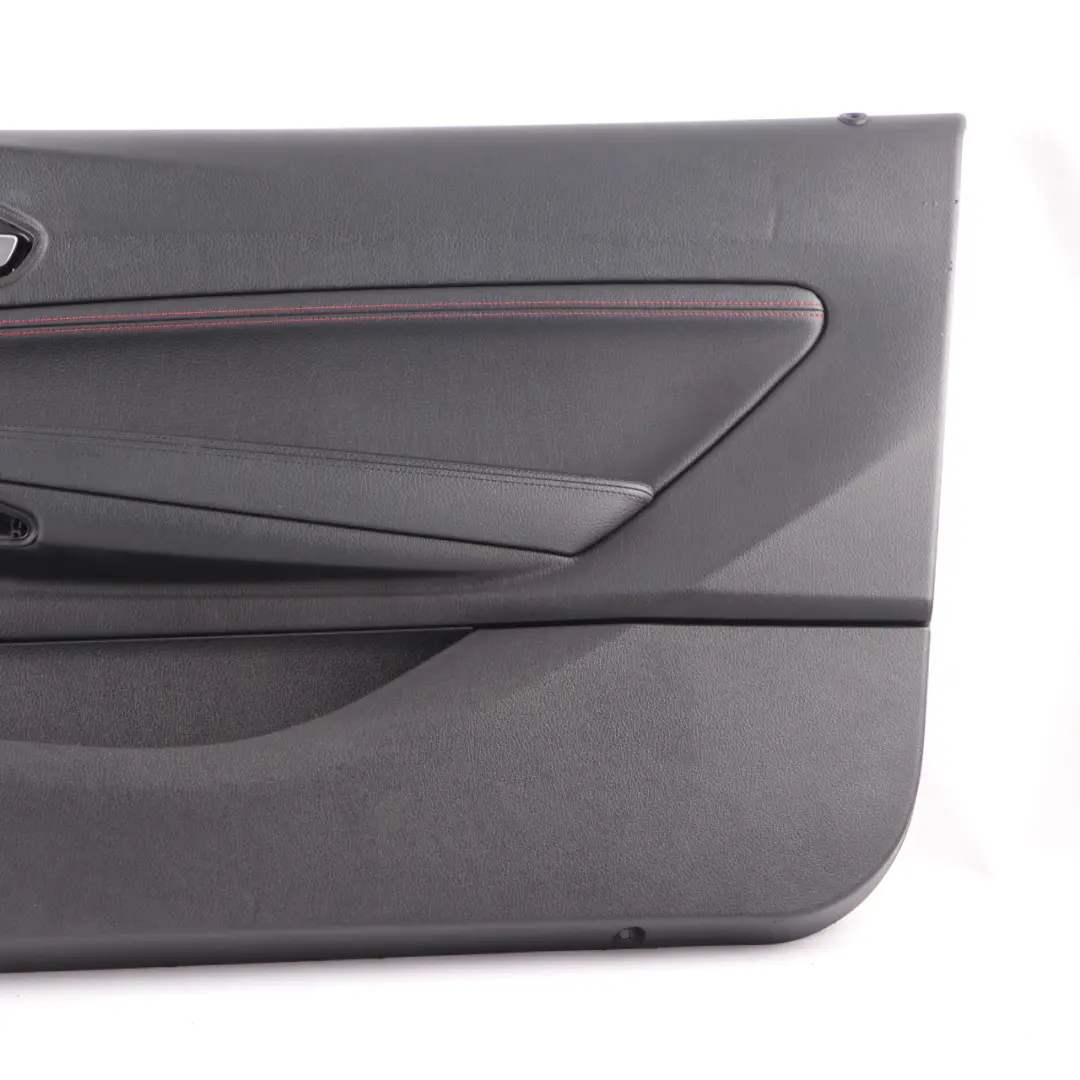 BMW F21 F22 Door Card Front Right O/S Trim Panel Lining Leather Black Red