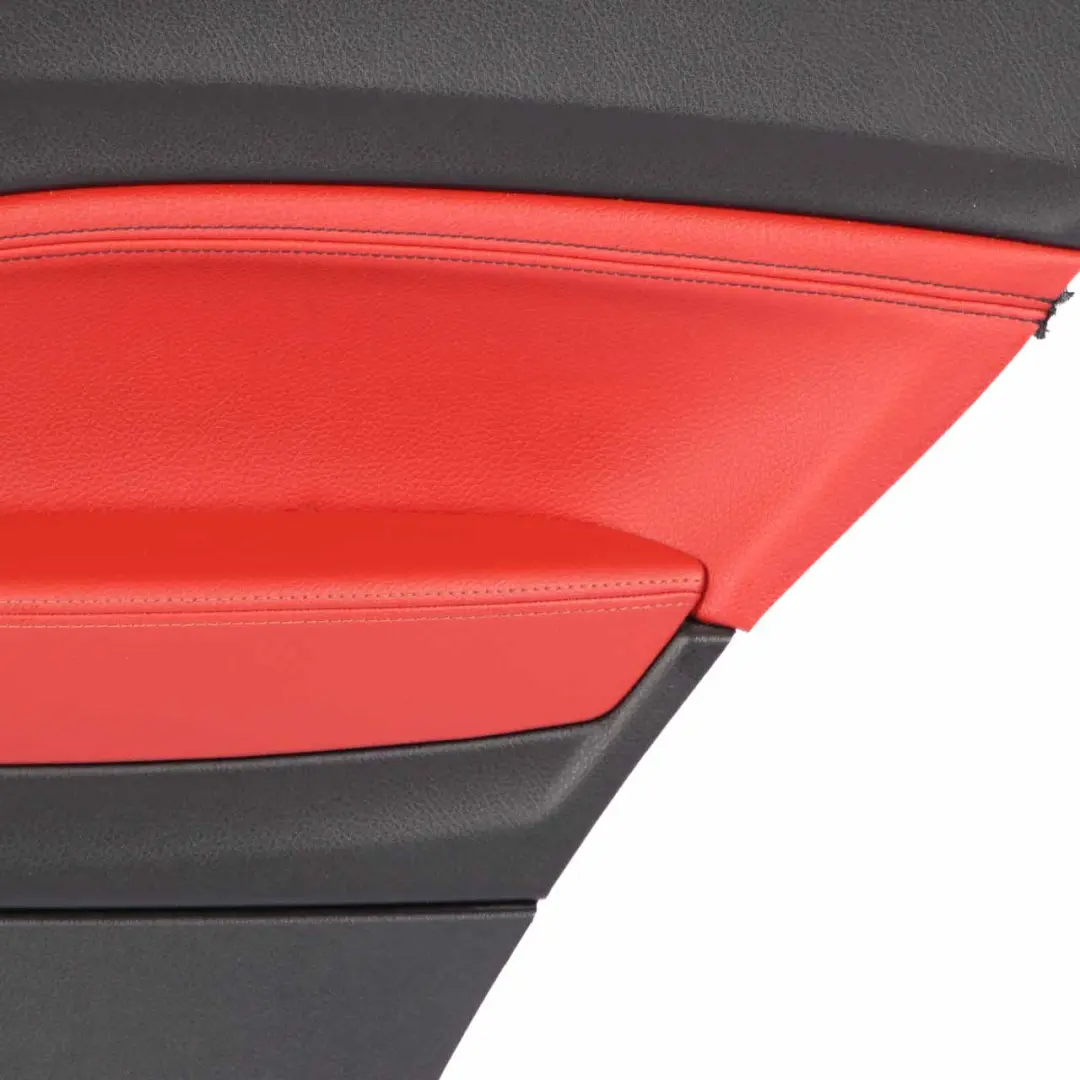 Lateral Trim Panel BMW F21 Rear Right O/S Trim Cover Lining Leather Coral Red