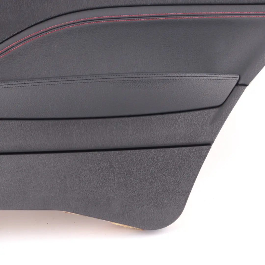 BMW F21 Lateral Trim Panel Rear Right O/S Lining Black Leather Dakota Red Thread