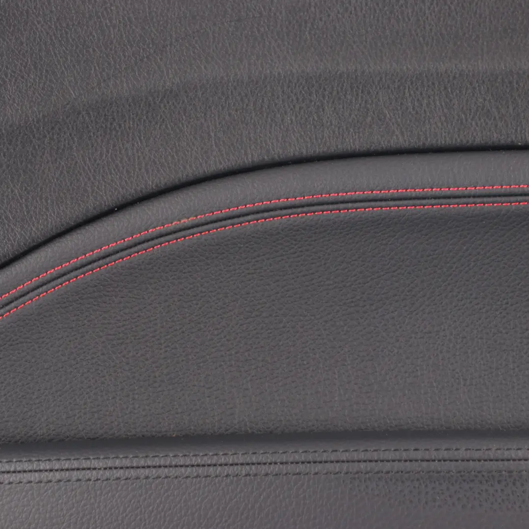 BMW F21 Lateral Trim Panel Rear Right O/S Lining Black Leather Dakota Red Thread