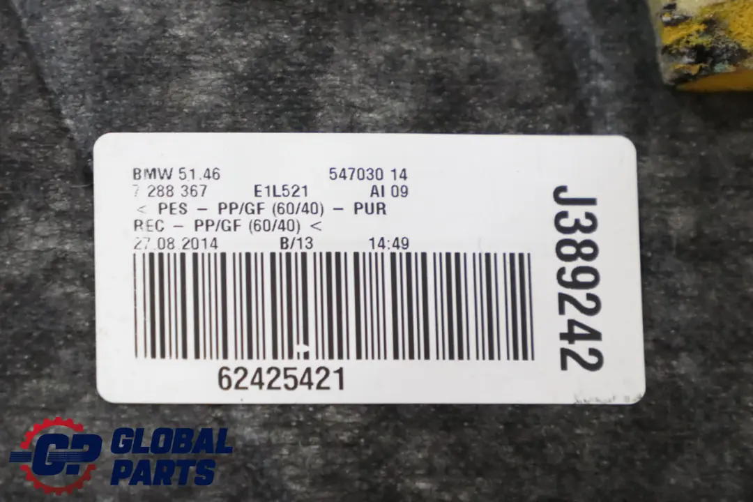 BMW Série 3 F30 F80 M3 Rear Window Parcel Shelf Load Cover Schwarz Black
