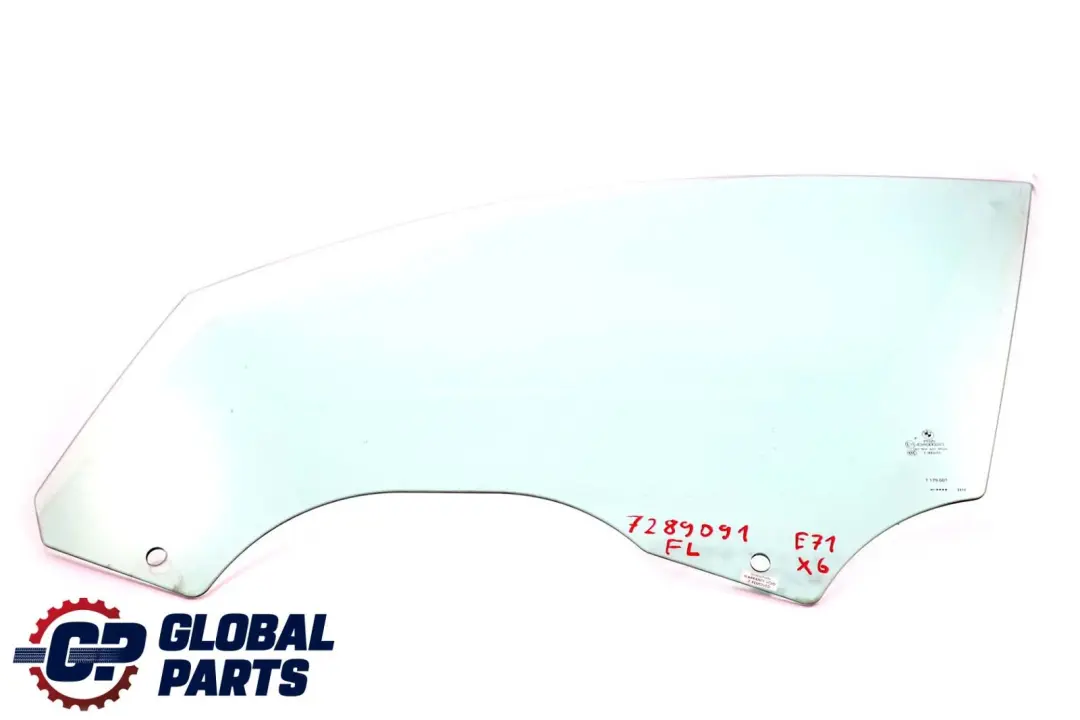 BMW X6 E71 Seitenscheibe Grün Tür Vorne Links AS2 7289091