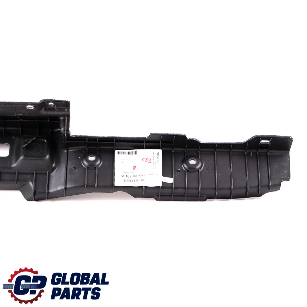 BMW F33 F83 M4 Embellecedor lateral derecho suelo maletero 7289128