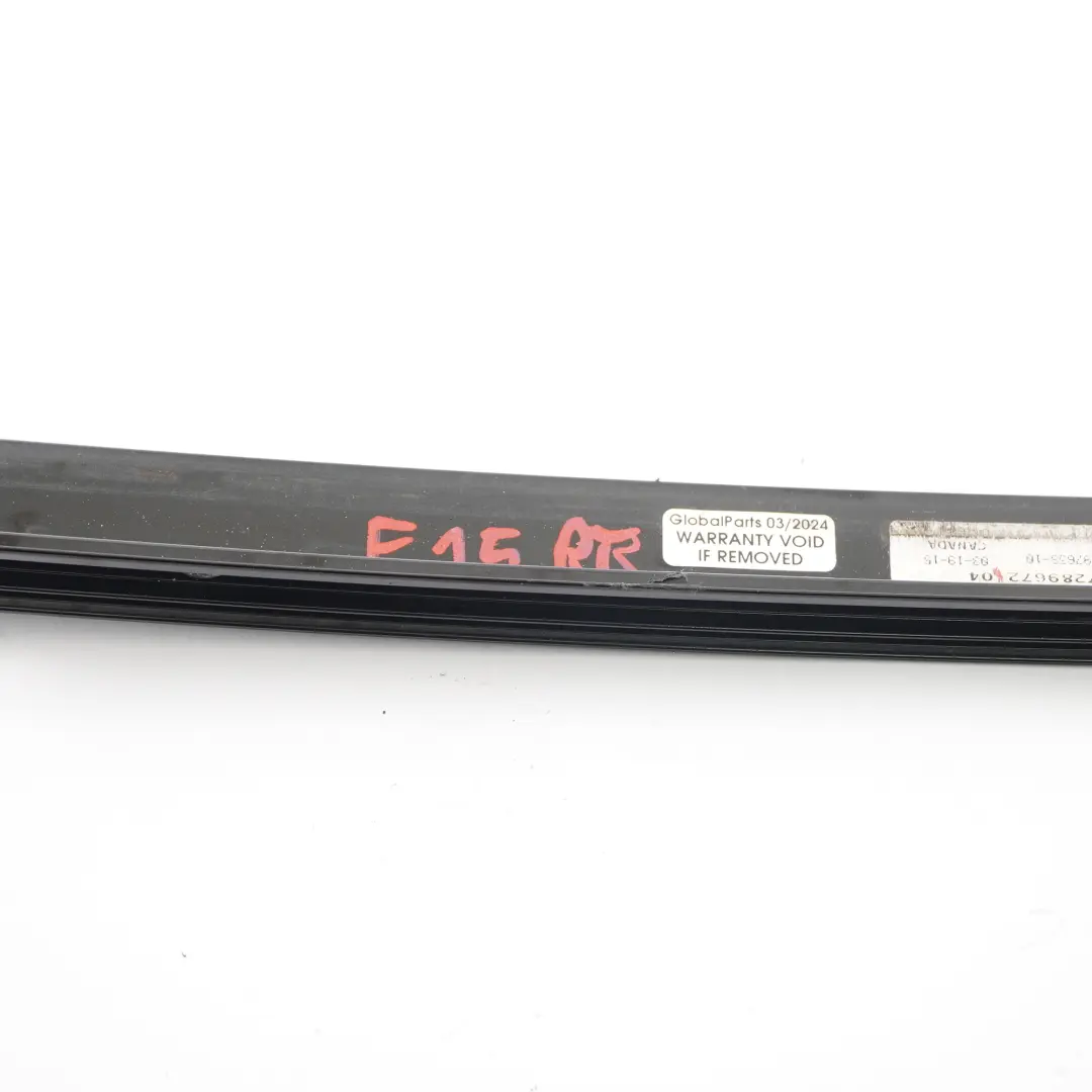 BMW X5 F15 Cover Column C Rear Right O/S Door Trim Strip High Gloss 7289672