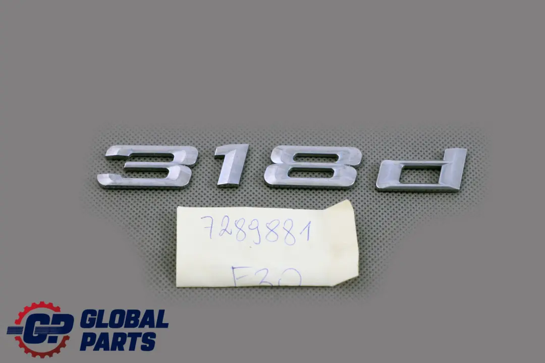 BMW 3 Series F30 F31 Emblem Lettering Logo 318d 7289881