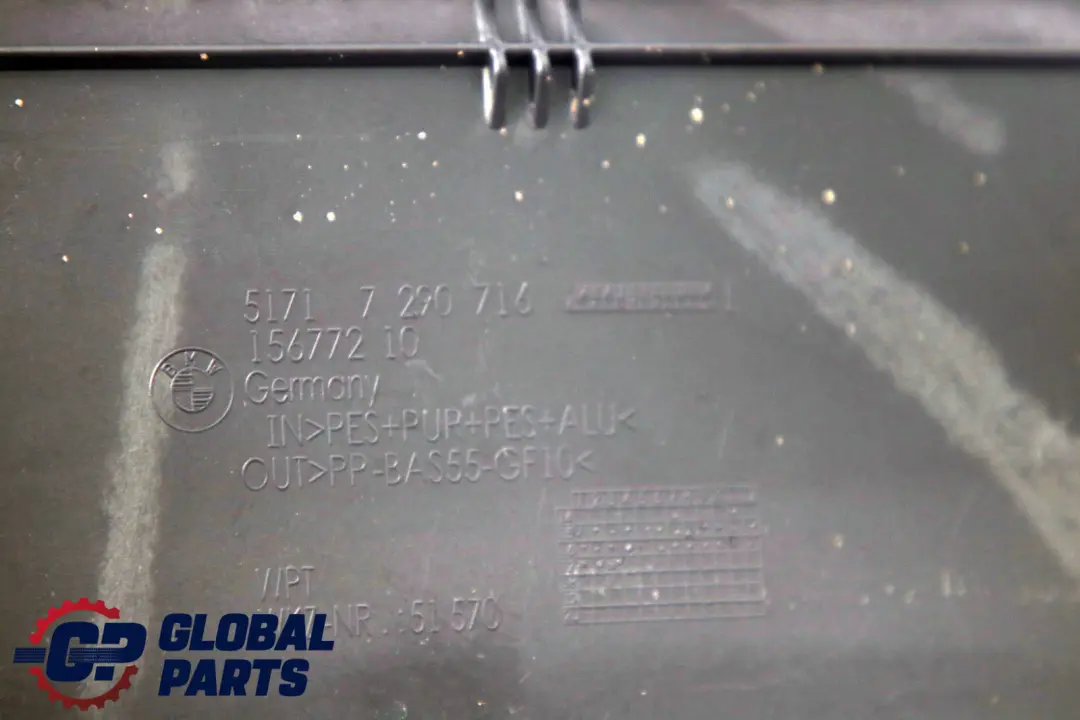 BMW X1 Series F48 Bulkhead Top Section Cover 7290716