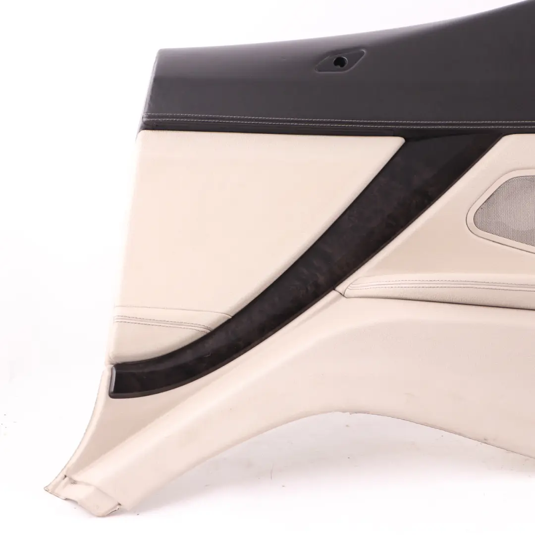 BMW F12 Lateral Trim Panel Rear Right O/S Side Cover HiFi Leather Ivory White
