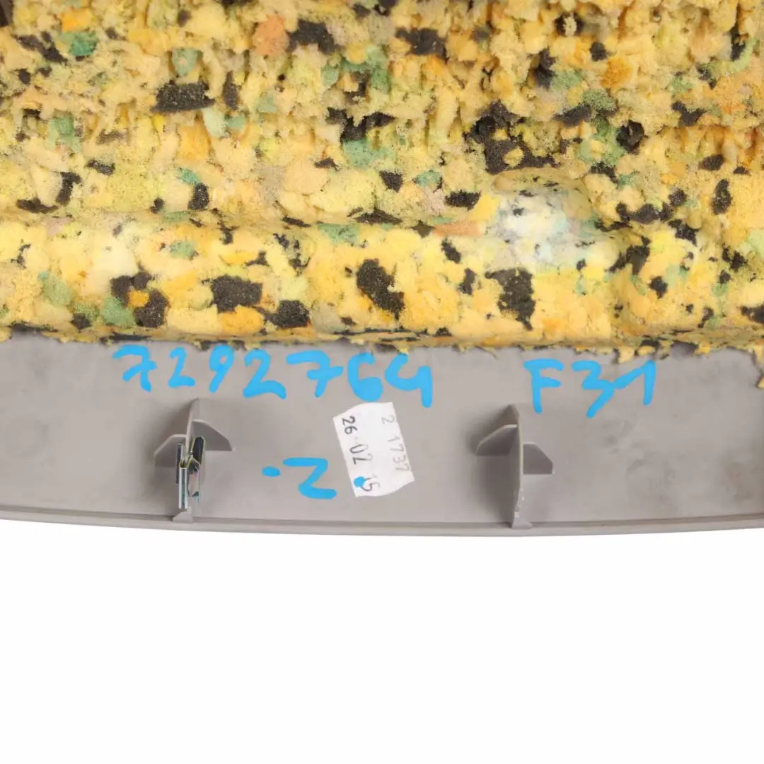 BMW F31 Touring Boot Trunk Lid Tailgate Lower Trim Panel Everest Grey 7292764