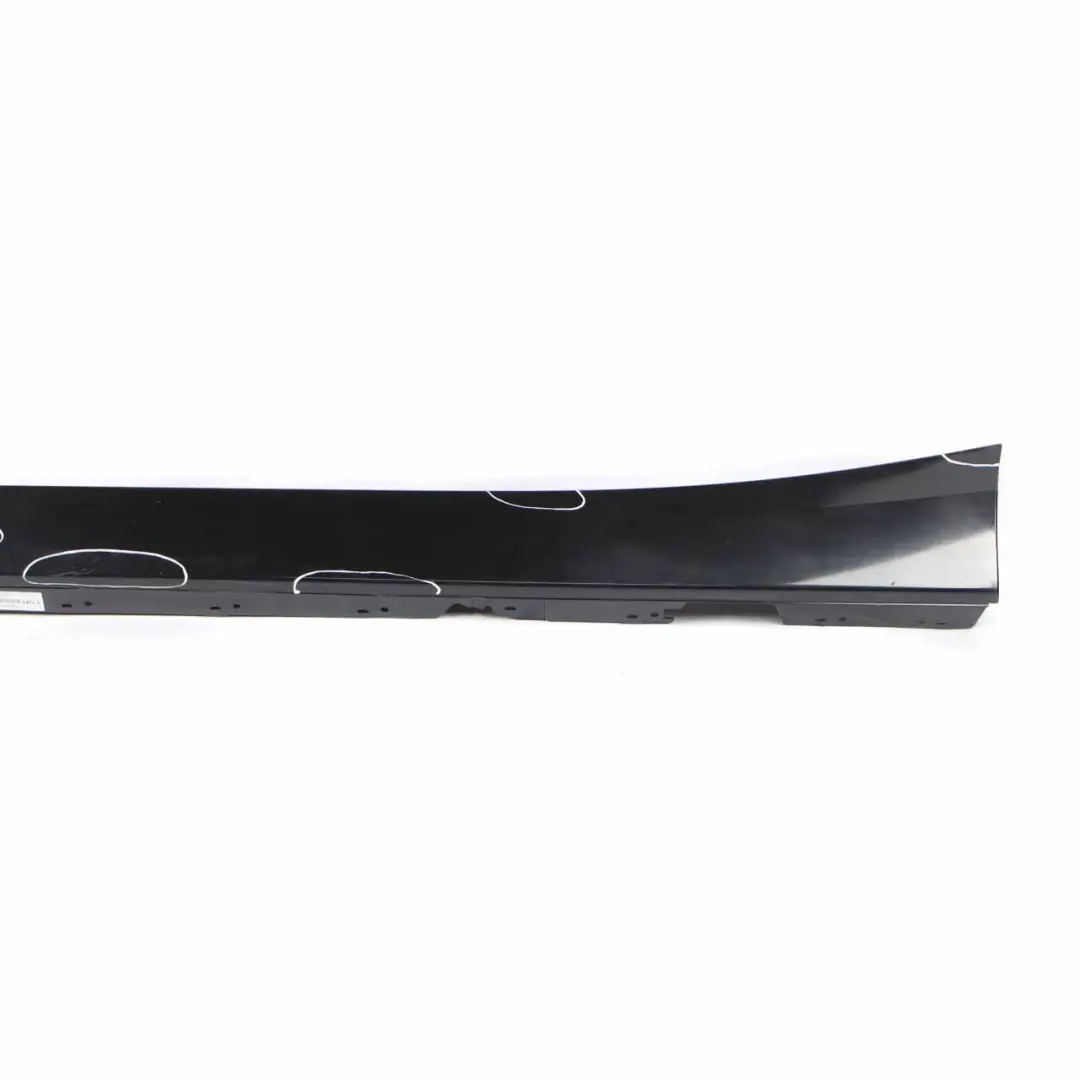 BMW F20 Side Skirt Sill Strip Cover Left N/S Black Sapphire Metallic - 475