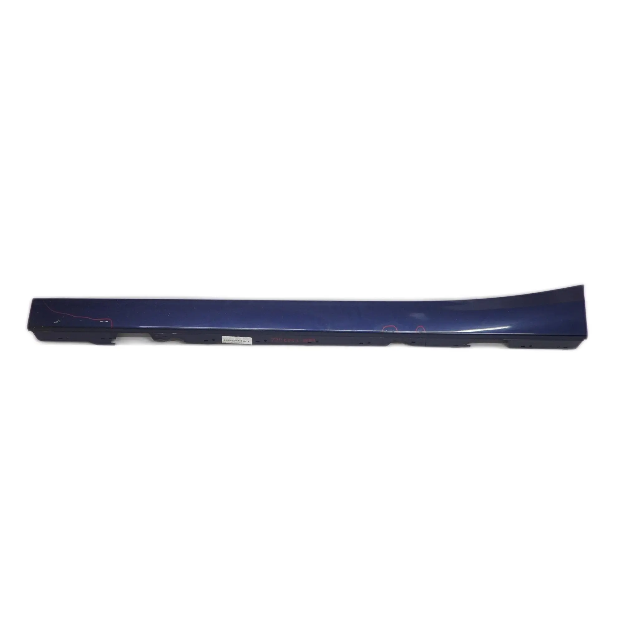 BMW F20 Side Skirt Door Sill Strip Covering Left N/S Tiefseeblau Blue - A76