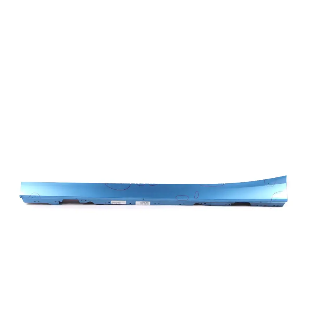 BMW F20 Sill Strip Side Skirt Left N/S Seaside Blue Metallic - C1R