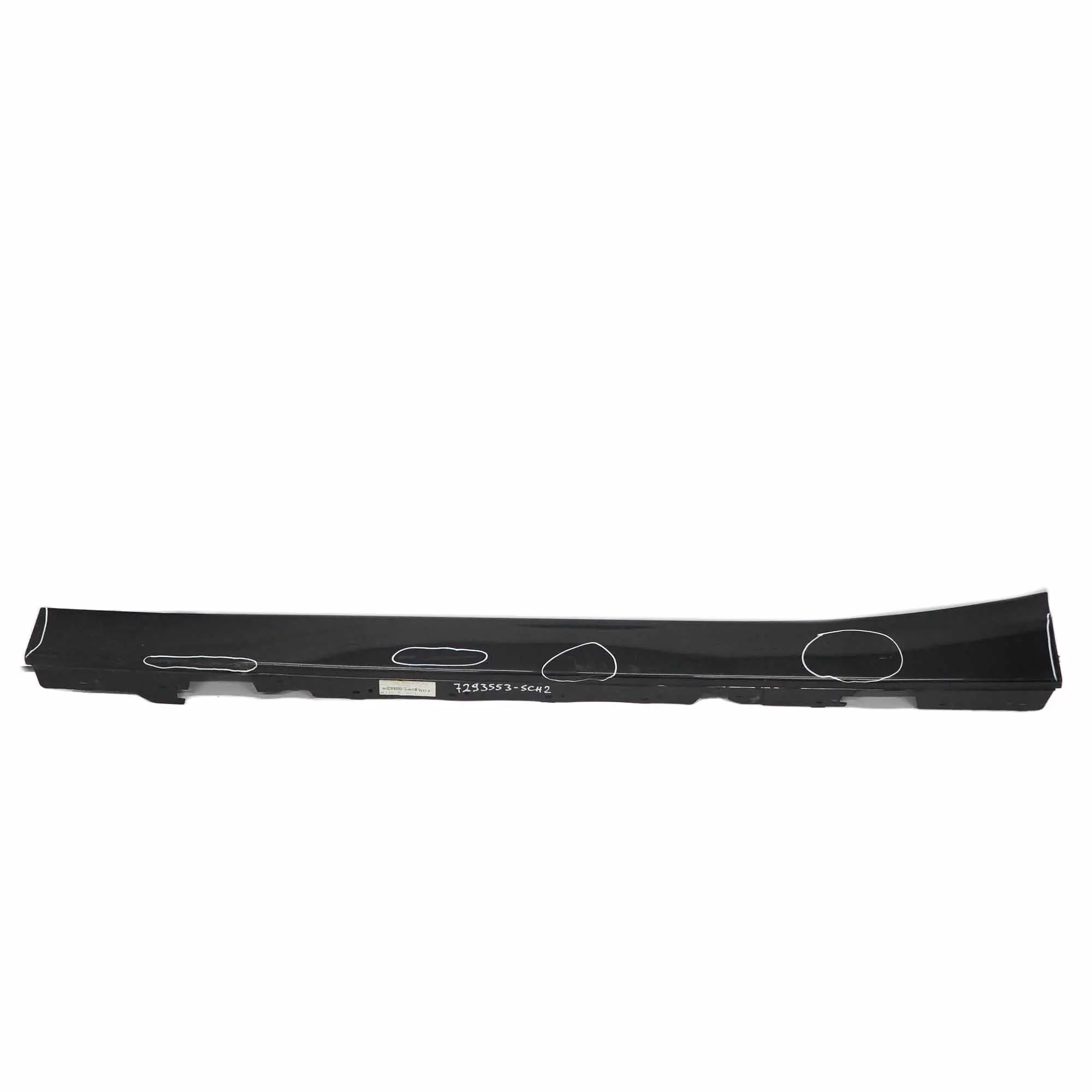 BMW F20 Side Skirt Door Sill Strip Covering Left N/S Schwarz 2 Black - 668