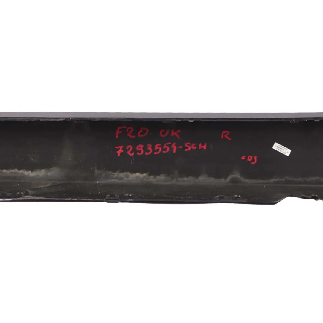 BMW 1 F20 Sill Strip Side Skirt Right O/S Schwarz 2 Black - 668