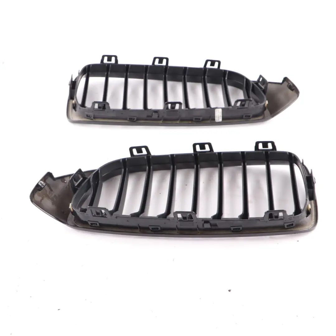 BMW F32 Front Bumper Centre Grille Left Right Trim Panel High Gloss Set 7294818