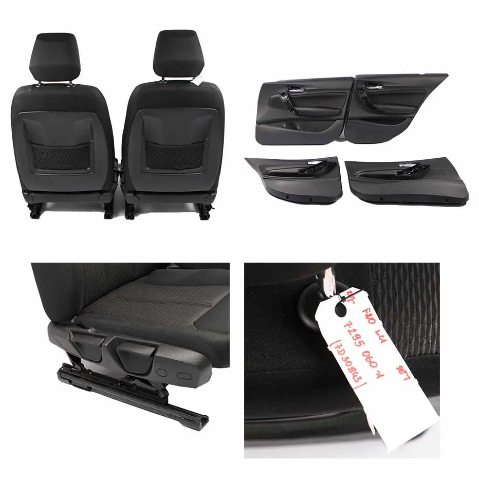 Cloth Seats BMW F20 LCI Front Rear Seat Set Fabric Move Antracite Door Cards