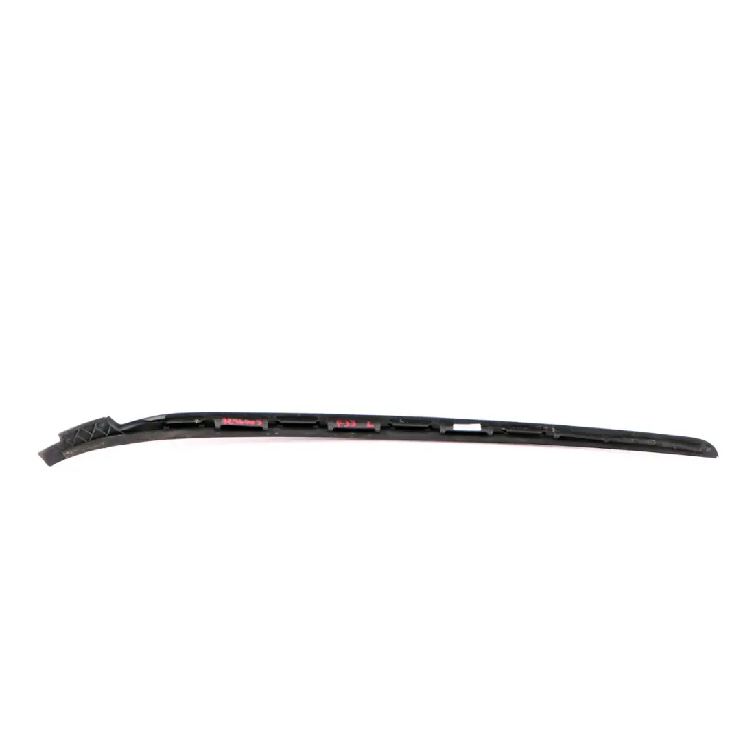 BMW F33 F83 M4 Front Left N/S Windscreen Windshield Drip Moulding Trim Black 