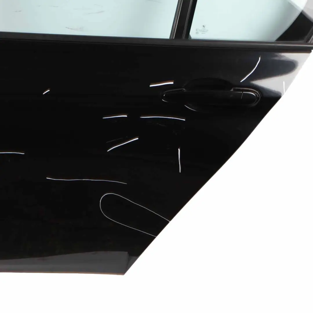 BMW F30 Rear Left Door N/S Saloon Black Sapphire Metallic - 475