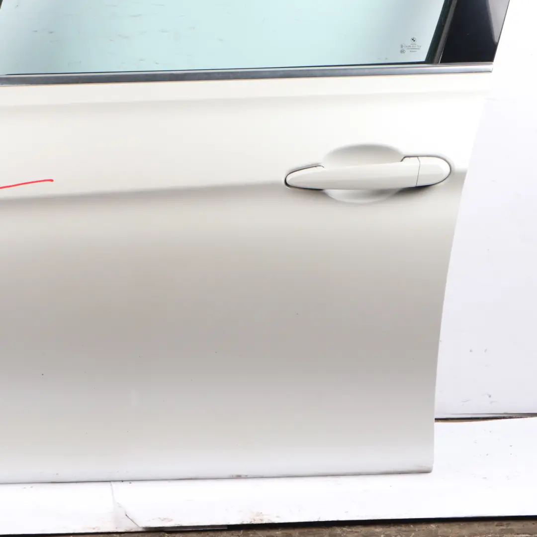 BMW F30 F31 Front Left Door N/S Mineralweiss Mineral White - A96