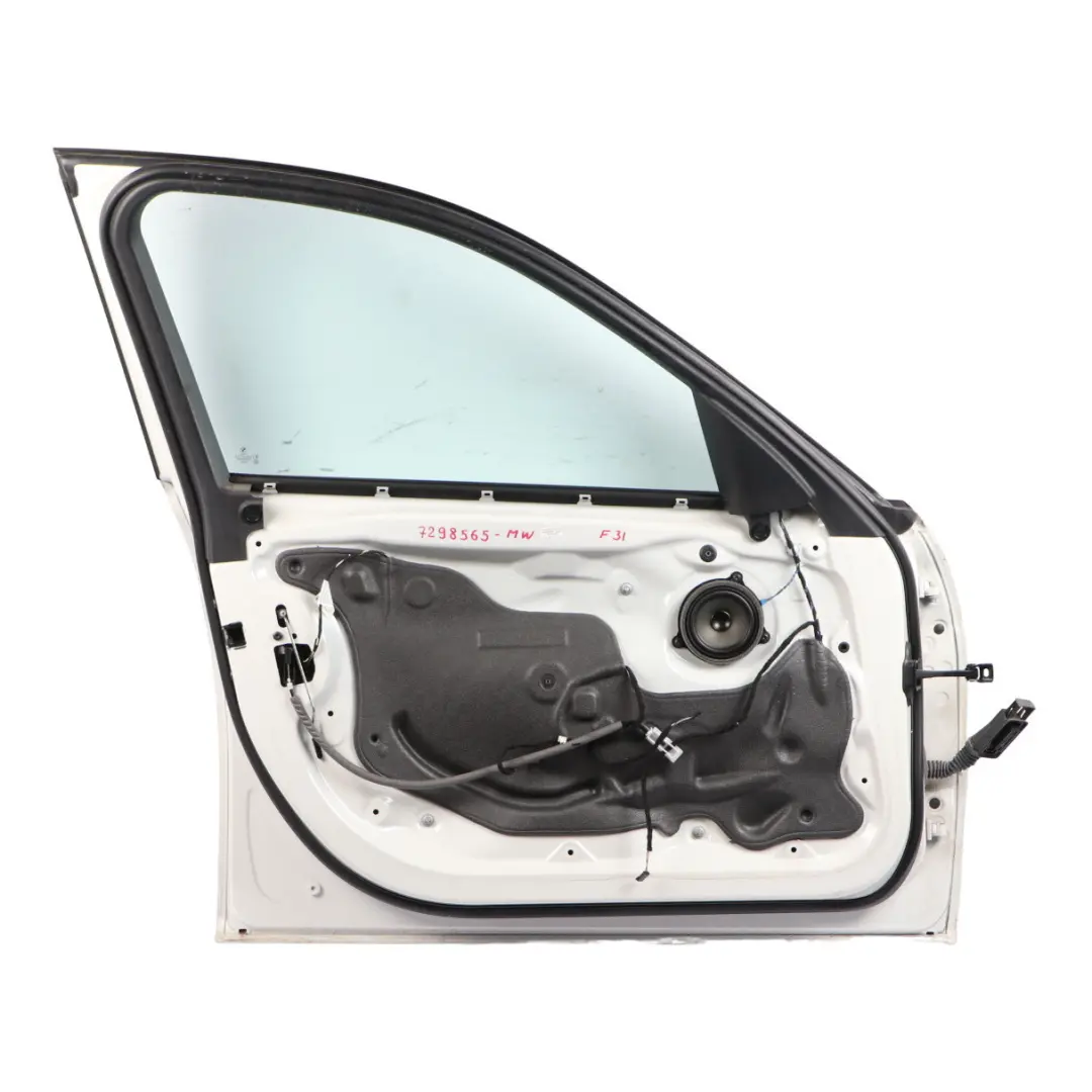 BMW F30 F31 Front Left Door N/S Mineralweiss Mineral White - A96