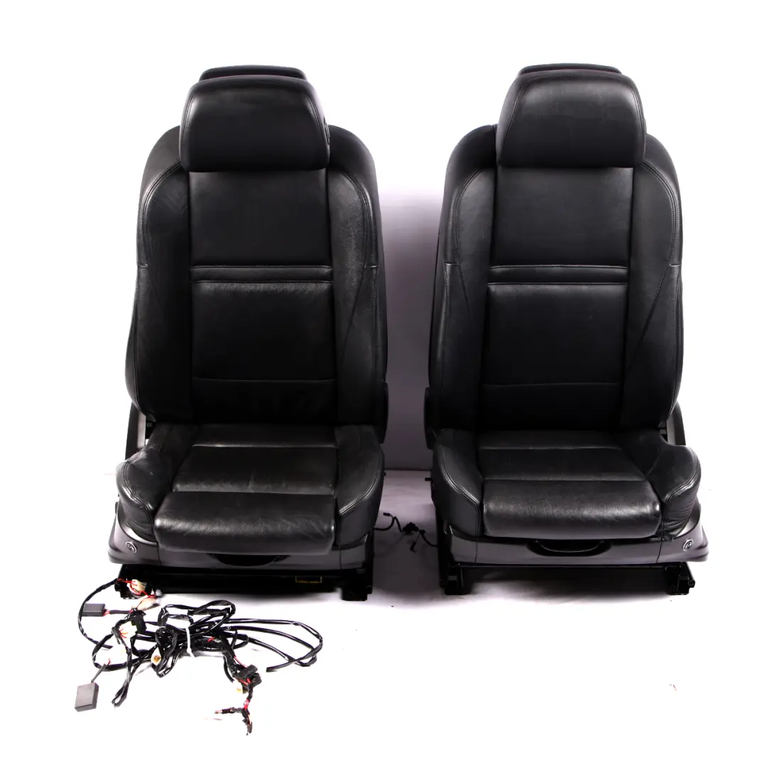 BMW X5 E70 Sport Black Leather Interior Seats Front Rear Seat Electric Memory