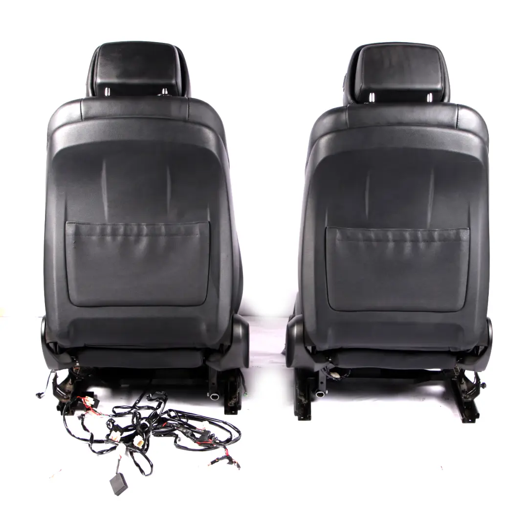 BMW X5 E70 Sport Black Leather Interior Seats Front Rear Seat Electric Memory