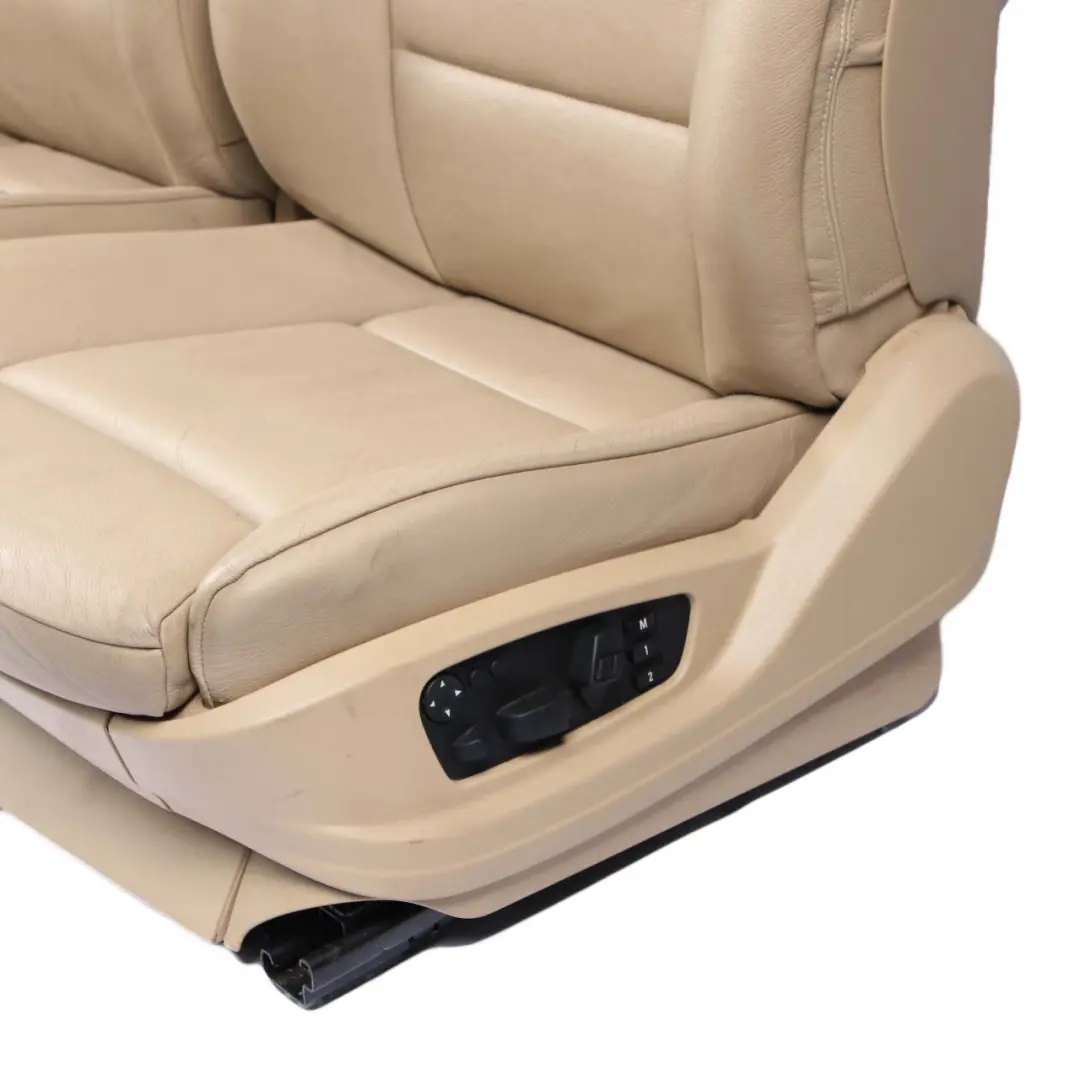 Seats BMW X5 E70 Leather Sport Heated Beige Set Front Rear Seat Electric Memory