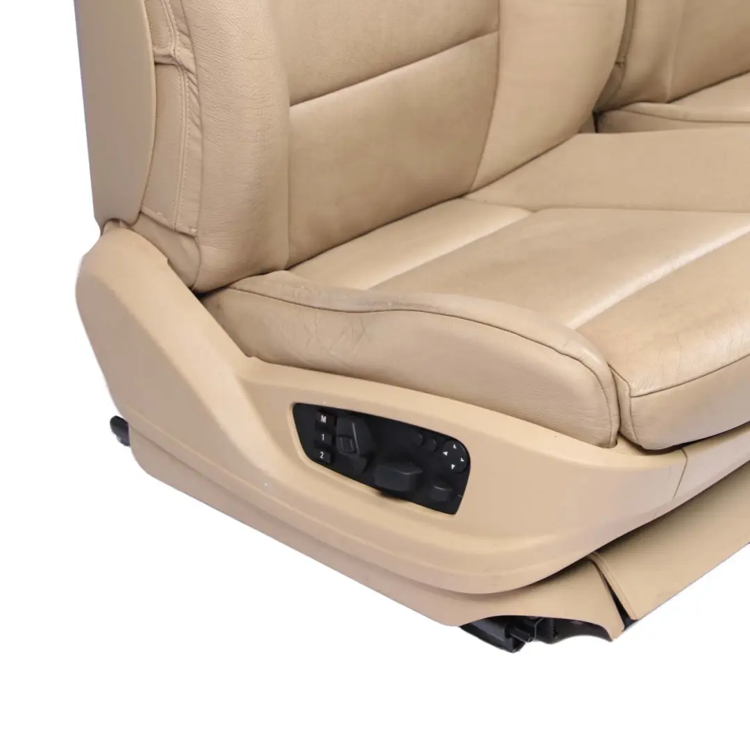 Seats BMW X5 E70 Leather Sport Heated Beige Set Front Rear Seat Electric Memory