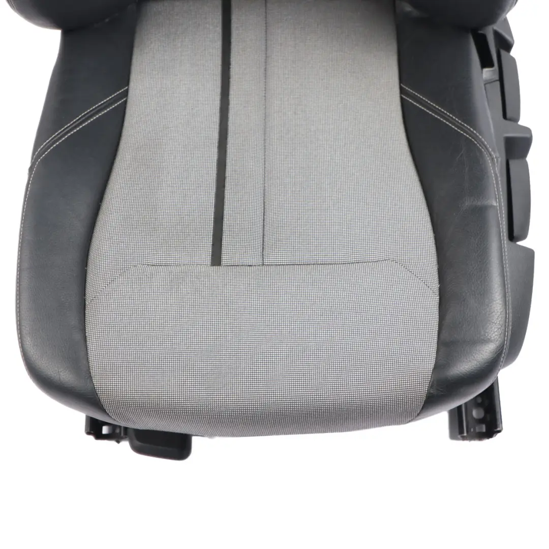 BMW F20 Front Seat Left N/S Interior Cloth Fabric Leather Metro Silver Black