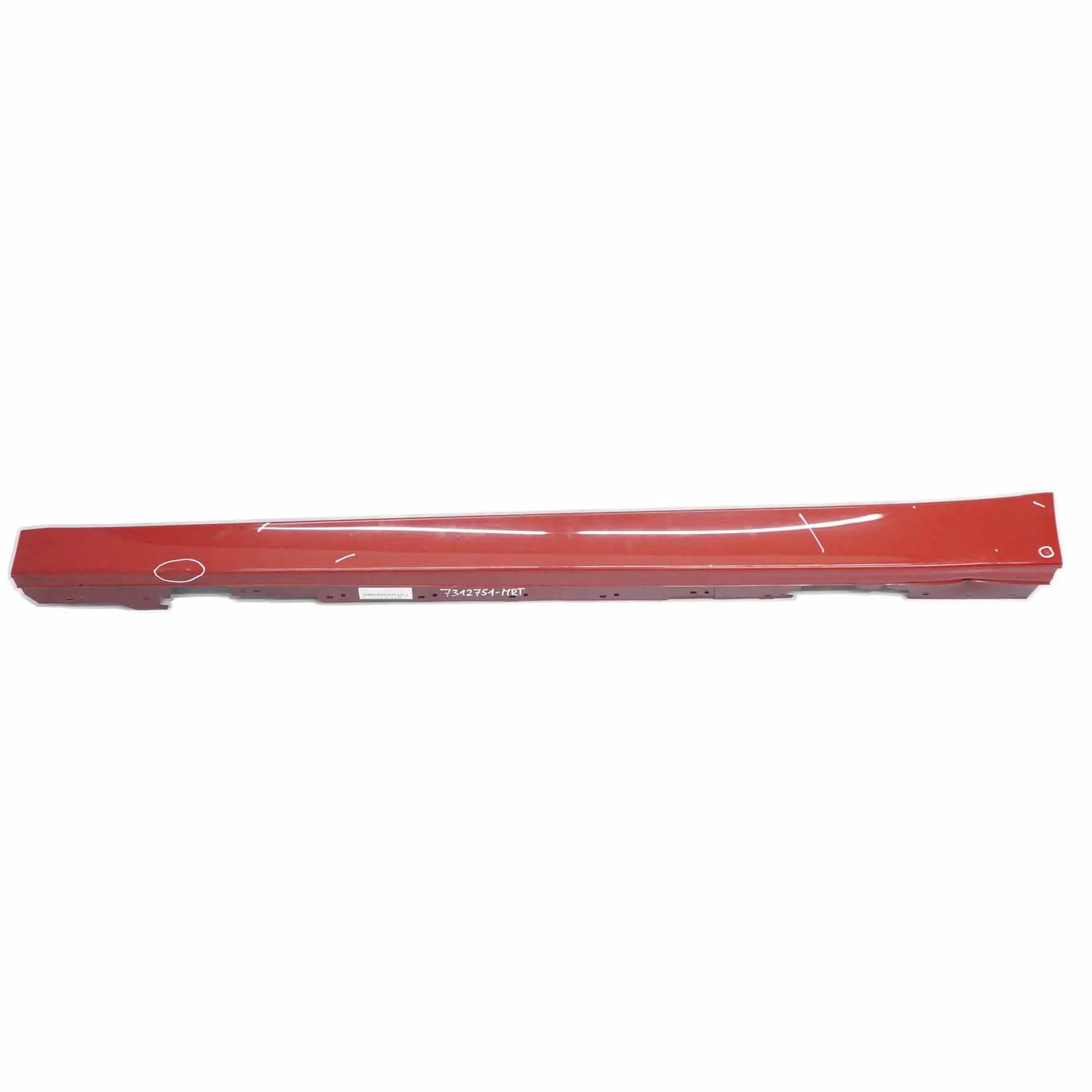 BMW F30 F31 Side Skirt Sill Strip Left N/S Melbourne Red Metallic - A75