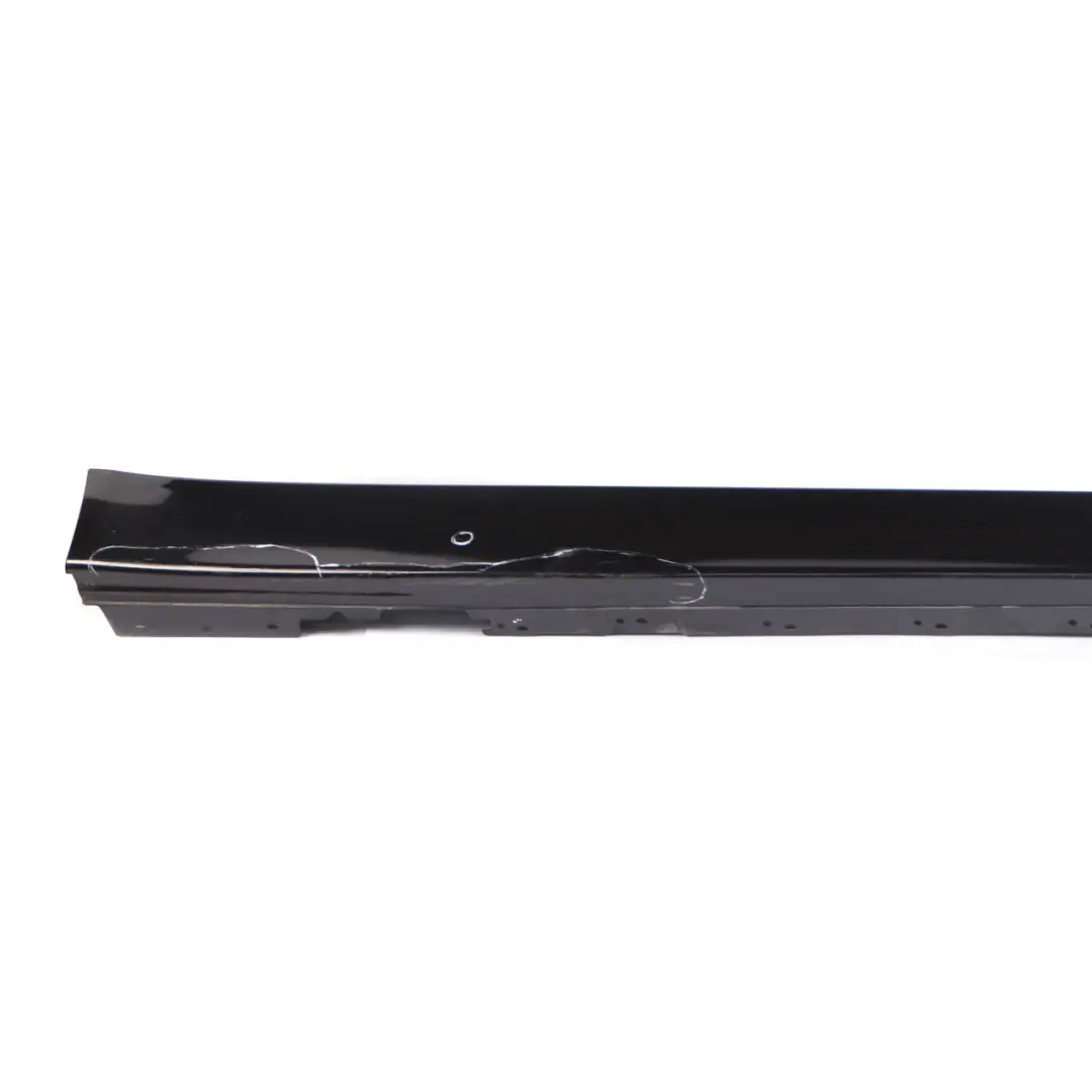 BMW F30 F31 Side Skirt Sill Strip Right O/S Black Sapphire Metallic - 475